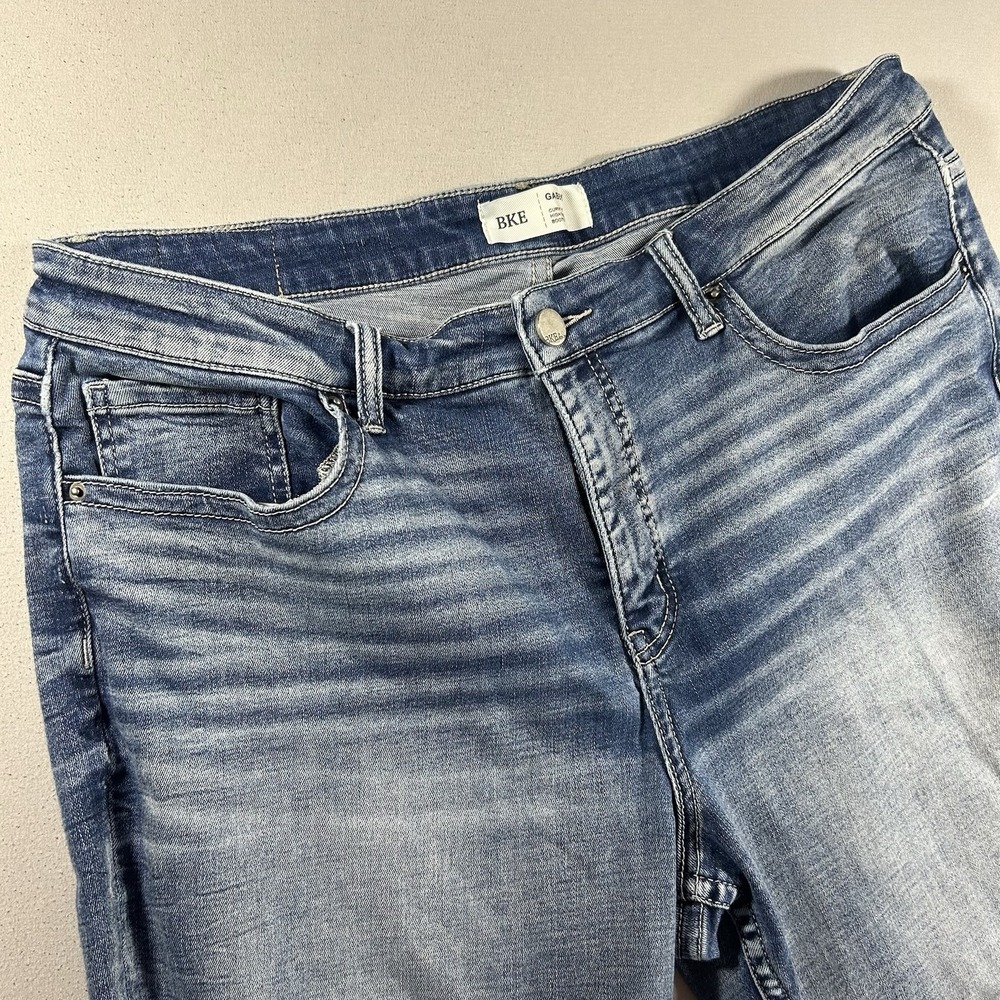 BKE Gabby Jeans Womens 33x29 Curvy High Rise Bootcut Medium Wash Denim - Picture 2 of 8